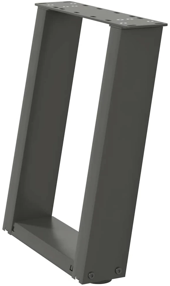 Kavos staliuko kojelės, 2 vnt., antracito spalvos, 38x(42-43) cm, plienas