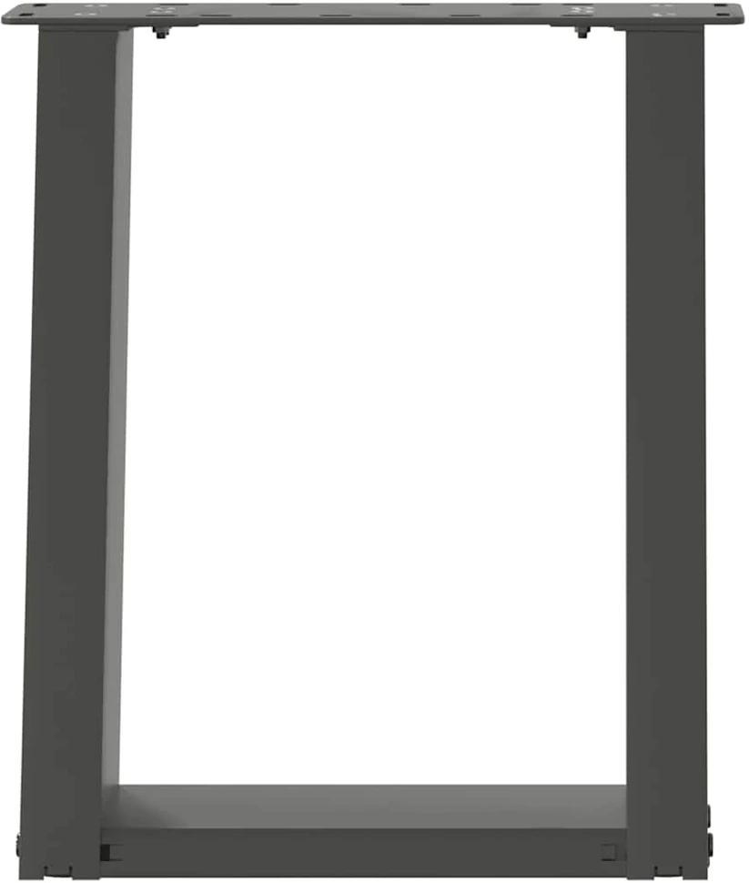 Kavos staliuko kojelės, 2 vnt., antracito spalvos, 38x(42-43) cm, plienas