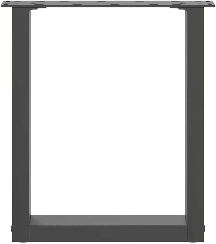 Kavos staliuko kojelės, 2 vnt., antracito spalvos, 28x(42-43) cm, plienas