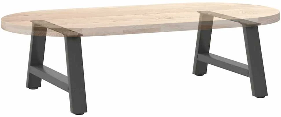 Kavos staliuko kojelės, 2 vnt., antracito, 70x(30-31)cm