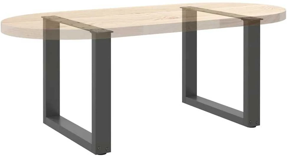 Kavos staliuko kojelės, U formos, 2 vnt., 50x(42-43)cm