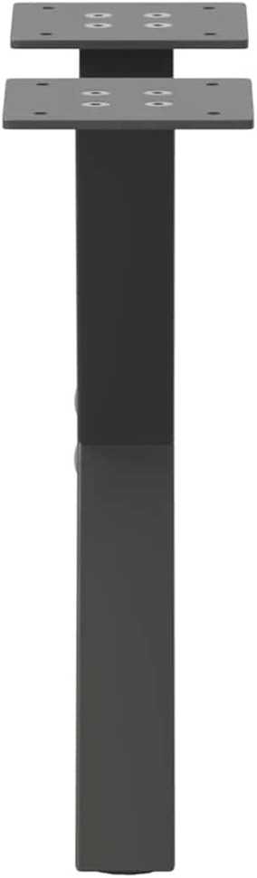 Kavos staliuko kojelės, 2 vnt., antracito spalvos, 30x(30-31) cm, plienas