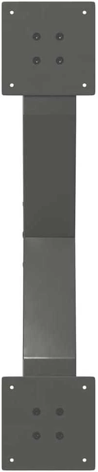 Kavos staliuko kojelės, 2 vnt., antracito spalvos, 70x(30-31) cm, plienas