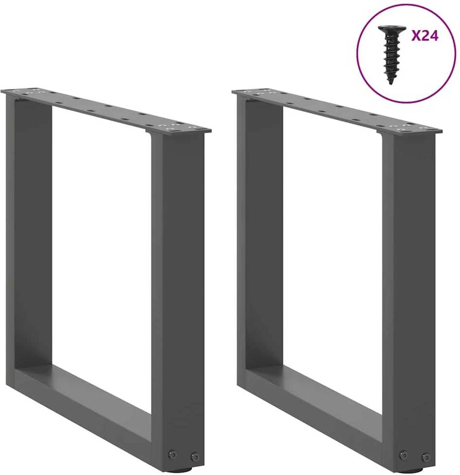 Kavos staliuko kojelės, U formos, 2 vnt., 50x(42-43)cm