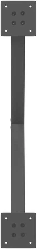 Kavos staliuko kojelės, 2 vnt., antracito spalvos, 70x(42-43) cm, plienas