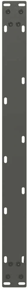 Kavos staliuko kojelės, 2 vnt., antracito spalvos, 60x(42-43) cm, plienas
