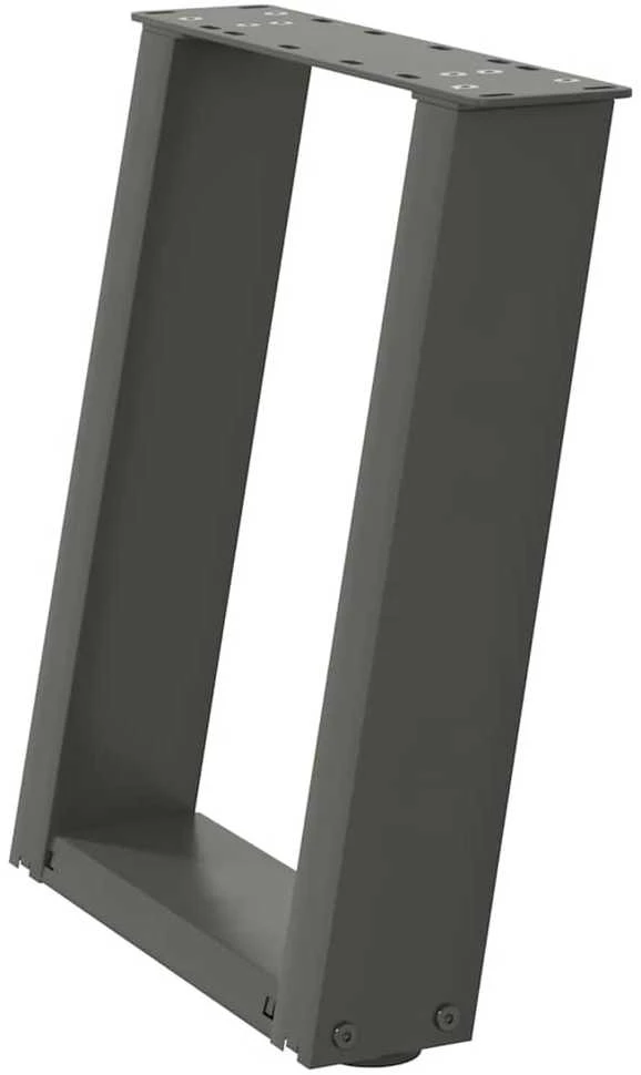 Kavos staliuko kojelės, 2 vnt., antracito spalvos, 38x(42-43) cm, plienas