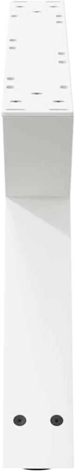 Kavos staliuko kojelės, 2 vnt., baltos, 70x(30-31,3) cm, plienas