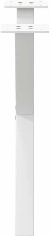 Kavos staliuko kojelės, 2 vnt., baltos, 60x(42-43) cm, plienas, X formos