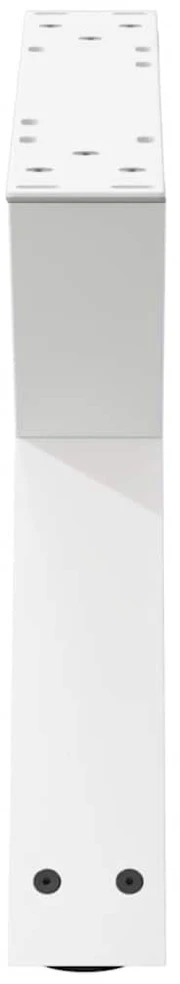 Kavos staliuko kojelės, 2 vnt., baltos, 60x(30-31,3) cm, plienas