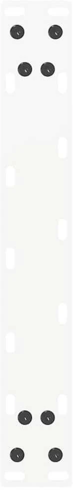 Kavos staliuko kojelės, 2 vnt., baltos, 40x(30-31) cm, plienas, U formos