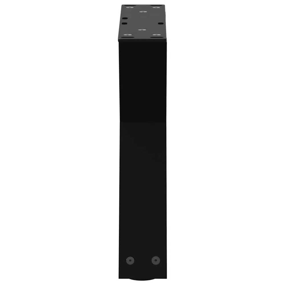 Kavos staliuko kojelės, 2 vnt., juodos, 40x(30-31,3) cm, plienas