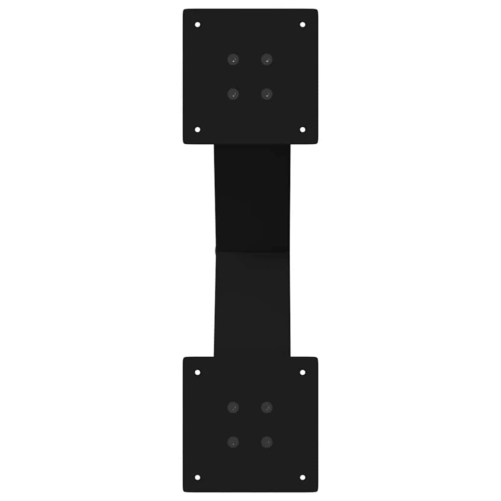 Kavos staliuko kojelės, 2 vnt., juodos, 60x(42-43) cm, plienas, X formos