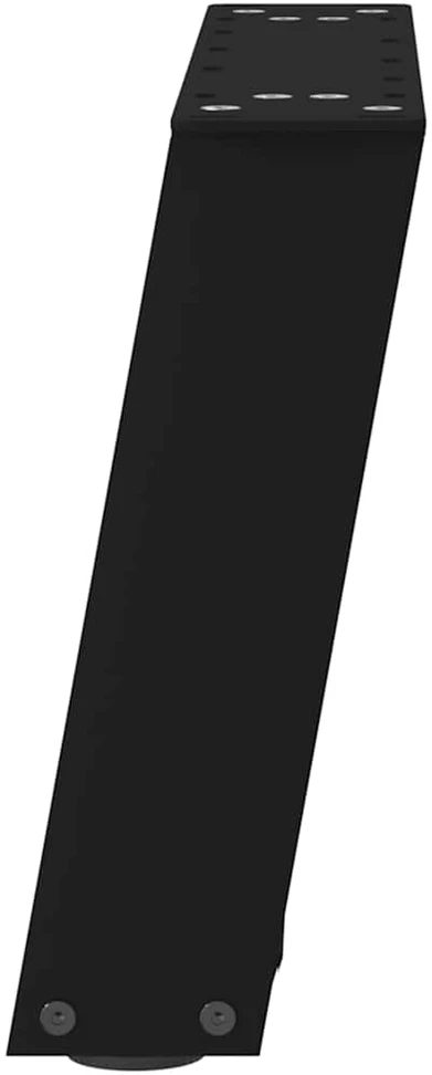 Kavos staliuko kojelės, U formos, 2 vnt., juoda, 40x(30-31)cm