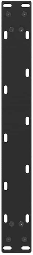 Kavos staliuko kojelės, 2 vnt., juodos, 50x(42-43) cm, plienas, U formos