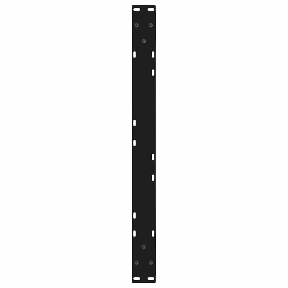 Kavos staliuko kojelės, 2 vnt., juodos, 70x(30-31,3) cm, plienas