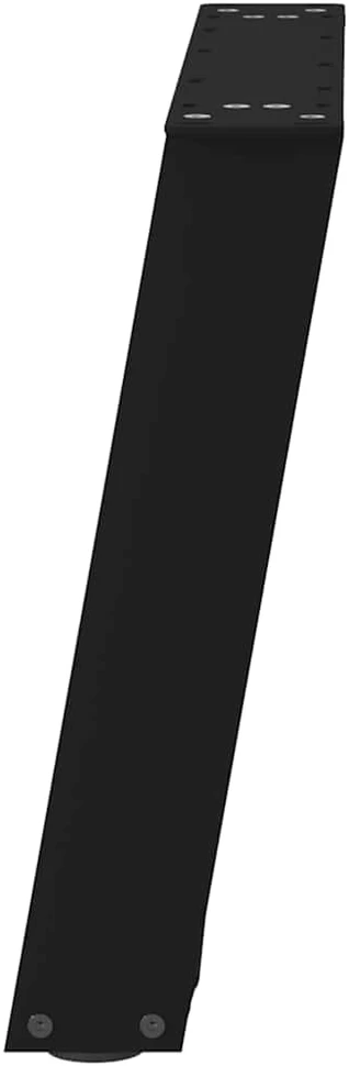Kavos staliuko kojelės, U formos, 2 vnt., juoda, 70x(42-43) cm
