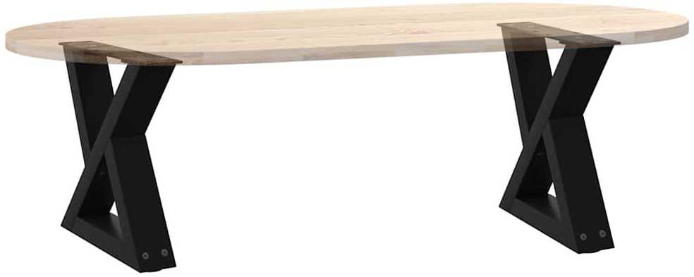 Kavos staliuko kojelės, 2 vnt., juodos, 40x(30-31,3) cm, plienas
