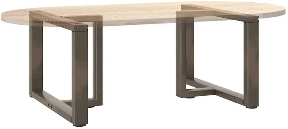 Kavos staliuko kojelės, 2 vnt., juodos, 60x25x(42-43) cm, plienas