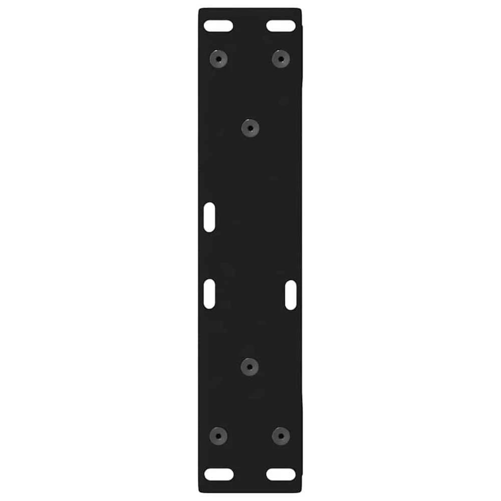 Kavos staliuko kojelės, 2 vnt., juodos, 28x(42-43,3) cm, plienas