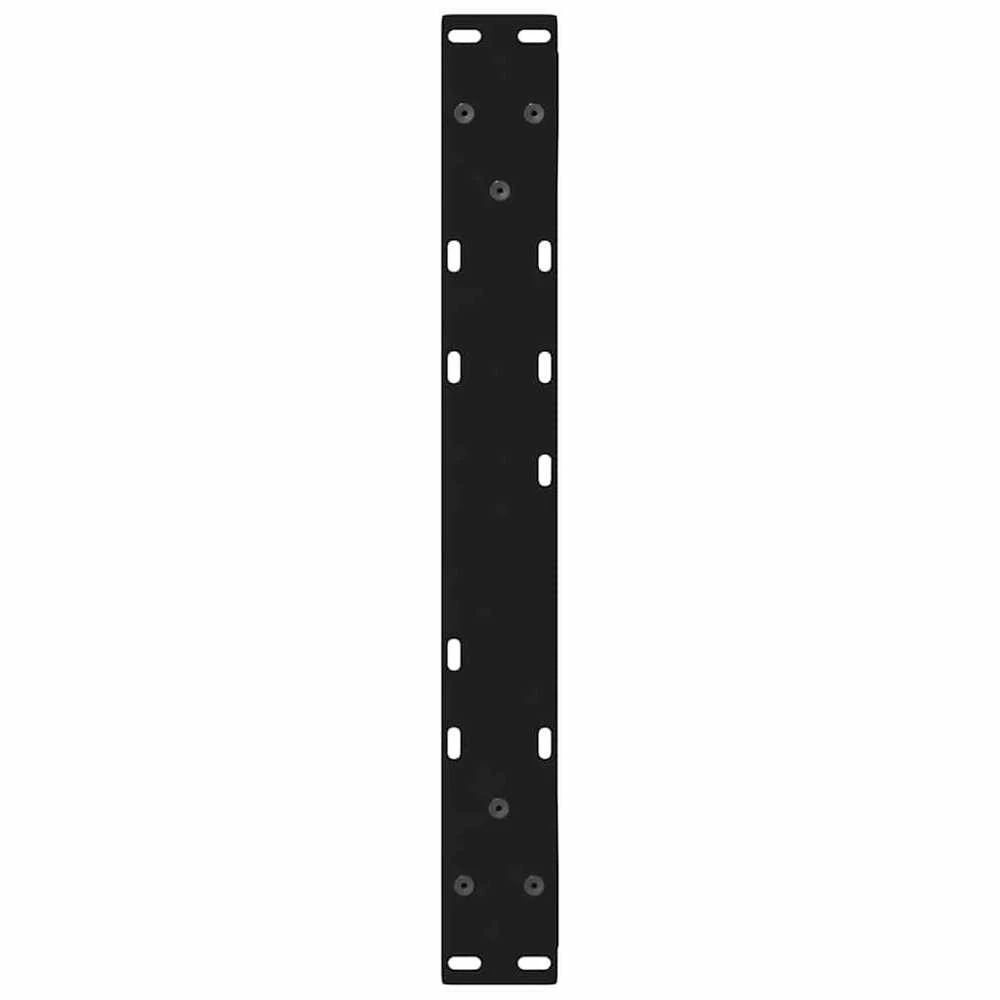 Kavos staliuko kojelės, 2 vnt., juodos, 60x(42-43,3) cm, plienas