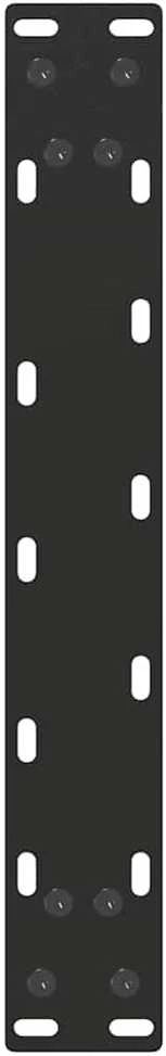 Kavos staliuko kojelės, U formos, 2 vnt., juoda, 40x(30-31)cm