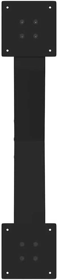 Kavos staliuko kojelės, 2 vnt., juodos, 70x(30-31) cm, plienas, X formos
