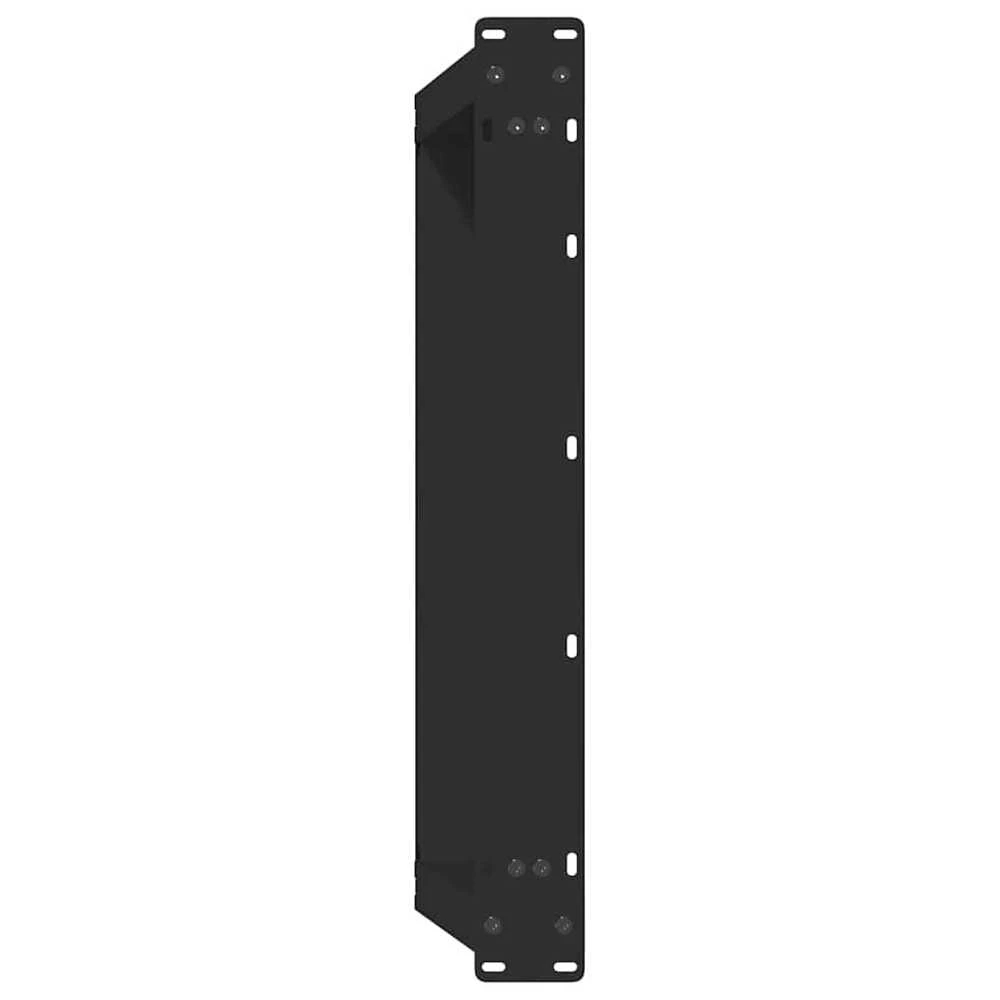 Kavos staliuko kojelės, U formos, 2 vnt., juoda, 70x(30-31)cm