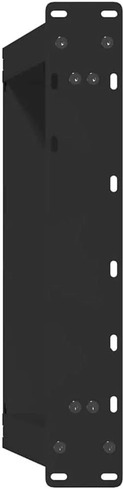 Kavos staliuko kojelės, U formos, 2 vnt., juoda, 50x(30-31)cm