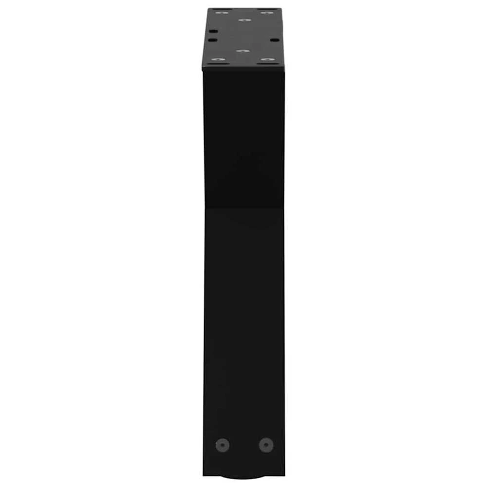 Kavos staliuko kojelės, 2 vnt., juodos, 30x(30-31,3) cm, plienas