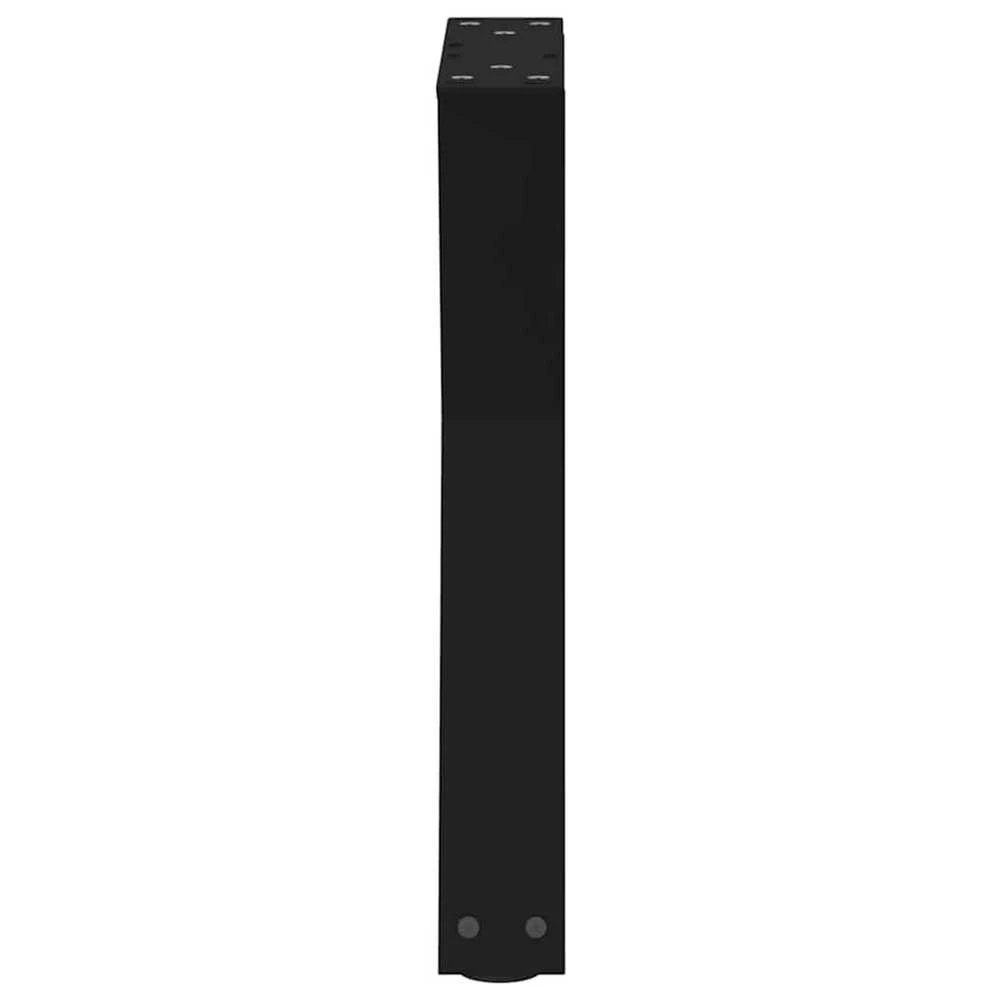 Kavos staliuko kojelės, 2 vnt., juodos, 38x(42-43,3) cm, plienas