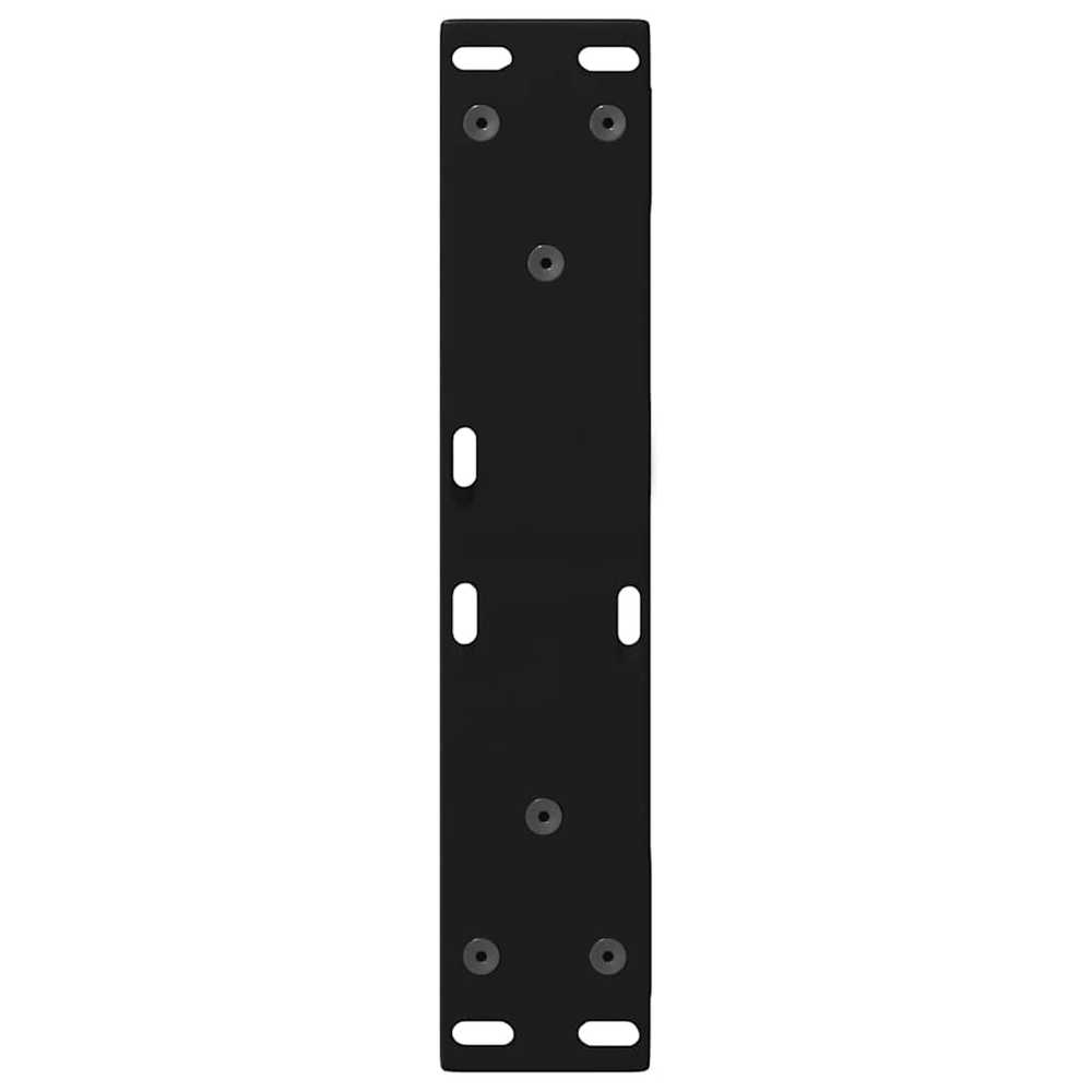 Kavos staliuko kojelės, 2 vnt., juodos, 40x(30-31,3) cm, plienas