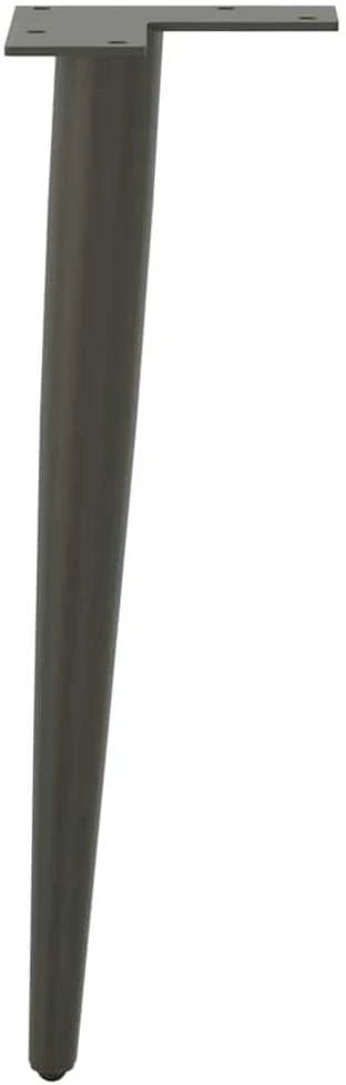 Kavos staliuko kojelės, 4 vnt., antracito, 42-43cm, plienas