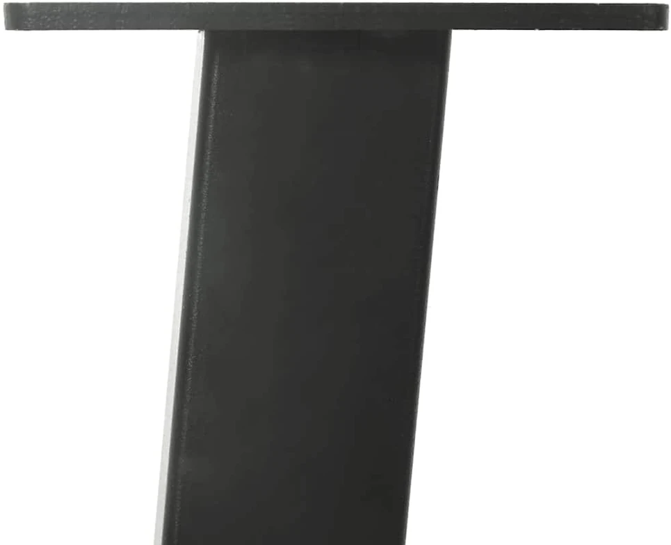 Kavos staliuko kojelės, 4 vnt., antracito spalvos, 42 cm, plienas