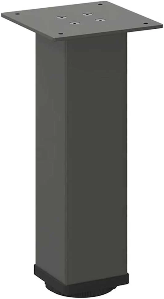 Kavos staliuko kojelės, 4 vnt., antracito spalvos, 42-44 cm, plienas