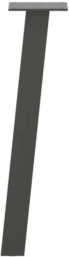 Kavos staliuko kojelės, 4 vnt., antracito spalvos, 30 cm, plienas