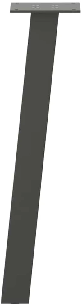 Kavos staliuko kojelės, 4 vnt., antracito spalvos, 42 cm, plienas