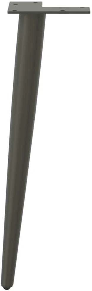 Kavos staliuko kojelės, 4 vnt., antracito, 30-31cm, plienas