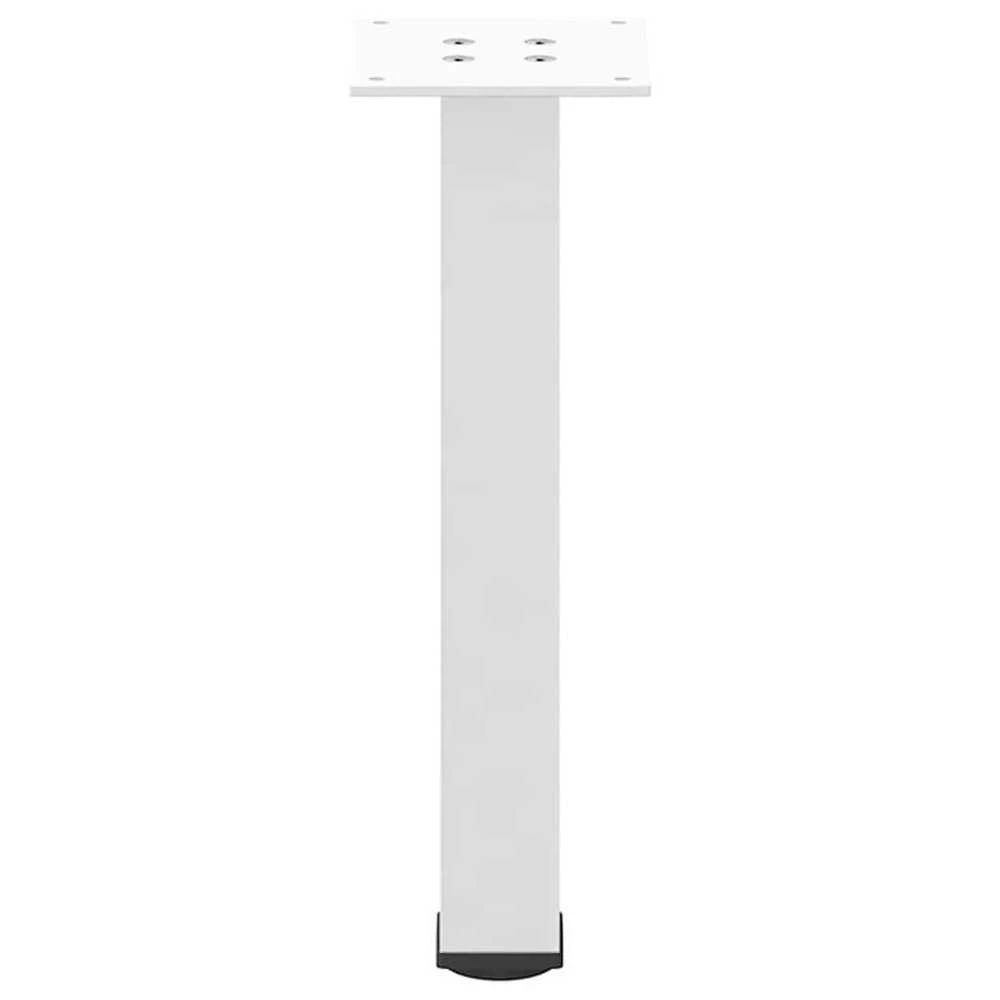 Kavos staliuko kojelės, 4 vnt., baltos, 30-32 cm, plienas