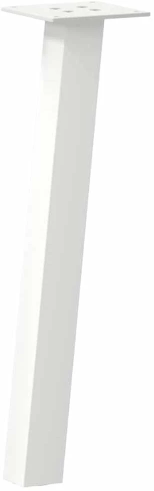 Kavos staliuko kojelės, 4 vnt., baltos, 30 cm, plienas