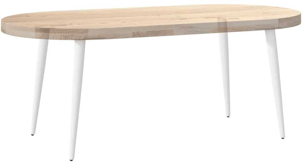 Kavos staliuko kojelės, 4 vnt., balta, 42-43cm, plienas