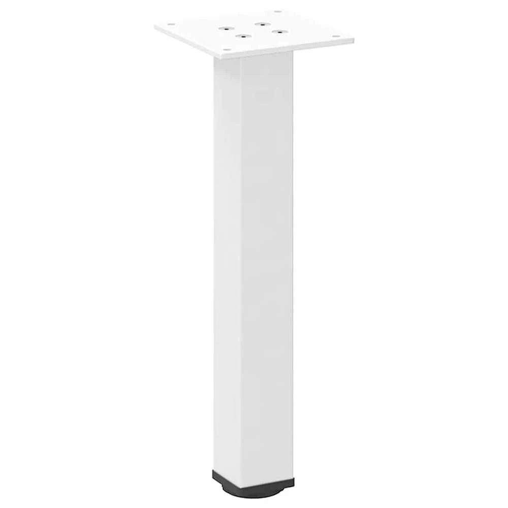 Kavos staliuko kojelės, 4 vnt., baltos, 42-44 cm, plienas