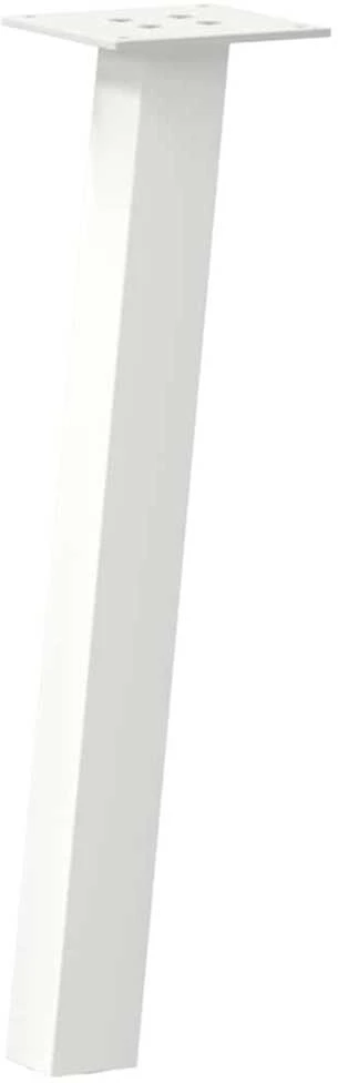 Kavos staliuko kojelės, 4 vnt., baltos, 30 cm, plienas