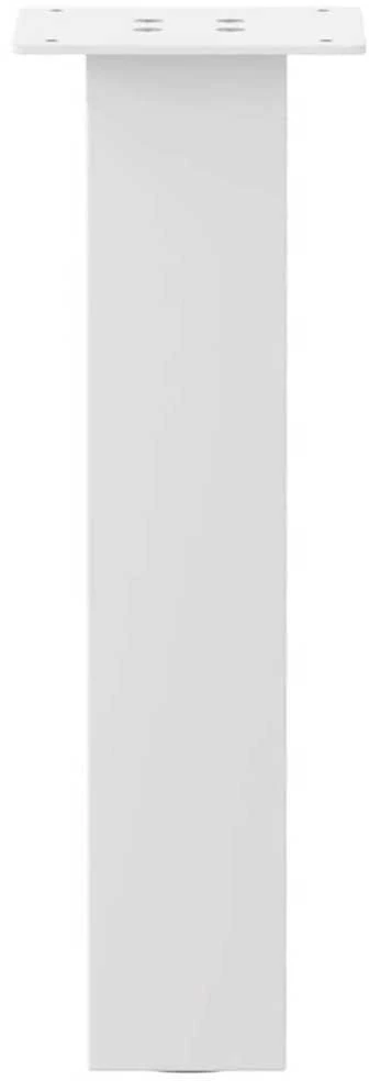 Kavos staliuko kojelės, 4 vnt., baltos, 42 cm, plienas