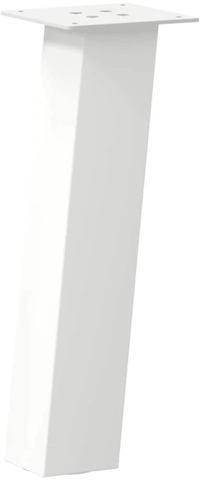 Kavos staliuko kojelės, 4 vnt., baltos, 30 cm, plienas
