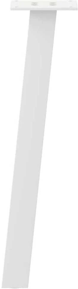 Kavos staliuko kojelės, 4 vnt., baltos, 30 cm, plienas