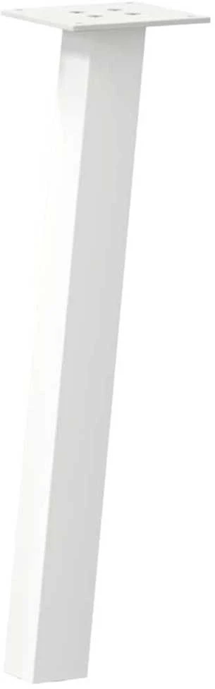 Kavos staliuko kojelės, 4 vnt., baltos, 42 cm, plienas