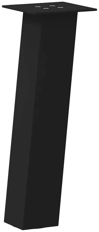 Kavos staliuko kojelės, 4 vnt., juodos, 30 cm, plienas