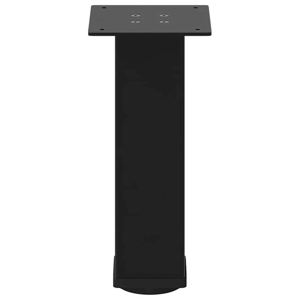 Kavos staliuko kojelės, 4 vnt., juodos, 42-44 cm, plienas