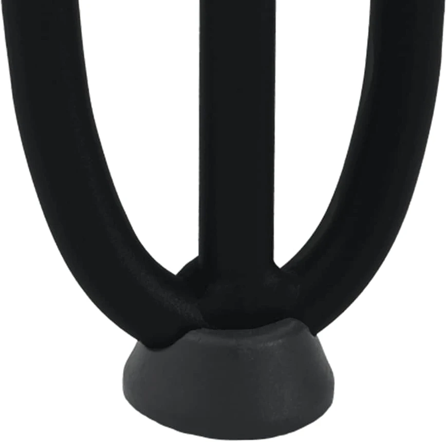 Kavos staliuko kojelės, 4 vnt., juodos, 42 cm, plienas, segtukai